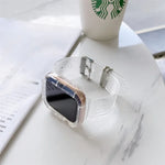 Bracelet de montre en TPU transparent couleur bonbon pour Apple Watch Series 6 et SE et 5 et 4 40mm, pour Apple Watch Series 7 41mm / et 6 et SE et 5 et 4 40mm