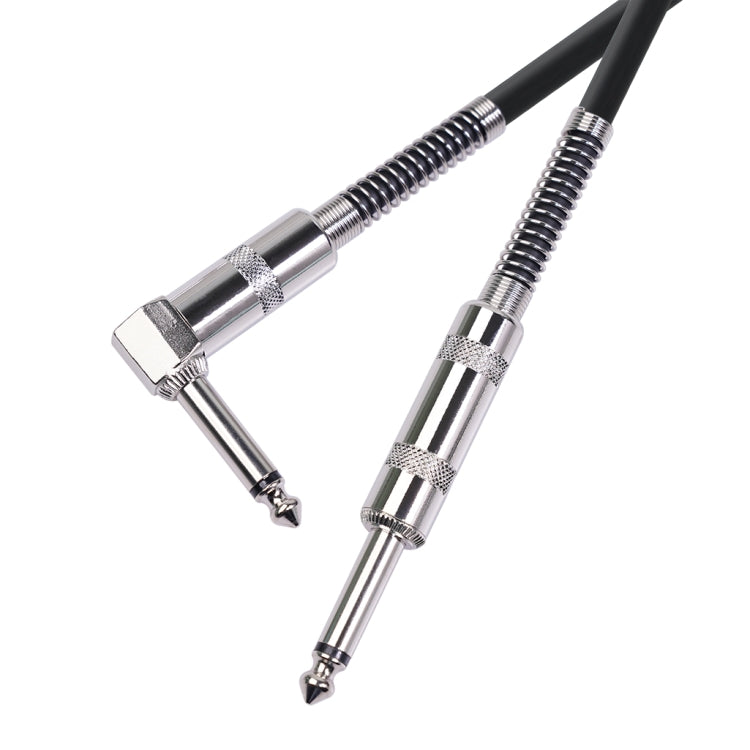 Câble audio guitare électrique TC048SL prise 6,35 mm droite vers coudée, 1,8 m, 3 m, 6 m, 10 m
