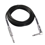 Câble audio guitare électrique TC048SL prise 6,35 mm droite vers coudée, 1,8 m, 3 m, 6 m, 10 m