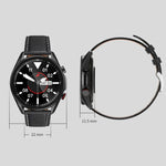 M98 Montre connectée étanche IP67 avec écran couleur IPS 1,28 pouces, prise en charge du moniteur de sommeil / moniteur de fréquence cardiaque / appel Bluetooth, style : bracelet en acier, bracelet en acier (noir), bracelet en acier (argent)