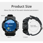 Montre connectée Lokmat ATTACK avec écran LCD TFT 1,28 pouces, prend en charge le moniteur de sommeil / moniteur de fréquence cardiaque / moniteur de pression artérielle, ATTACK