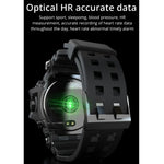 Montre connectée Lokmat ATTACK avec écran LCD TFT 1,28 pouces, prend en charge le moniteur de sommeil / moniteur de fréquence cardiaque / moniteur de pression artérielle, ATTACK
