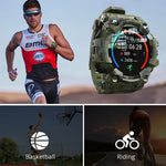 Montre connectée Lokmat ATTACK avec écran LCD TFT 1,28 pouces, prend en charge le moniteur de sommeil / moniteur de fréquence cardiaque / moniteur de pression artérielle, ATTACK