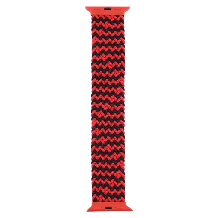 Bracelets de rechange en nylon tressé à boucle en plastique de couleur mixte pour Apple Watch Series 6 & SE & 5 & 4 40 mm / 3 & 2 & 1 38 mm, S, M, L, XL