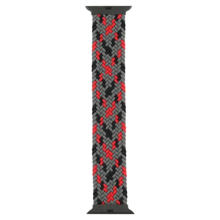 Bracelets de rechange en nylon tressé à boucle en plastique de couleur mixte pour Apple Watch Series 6 & SE & 5 & 4 40 mm / 3 & 2 & 1 38 mm, S, M, L, XL