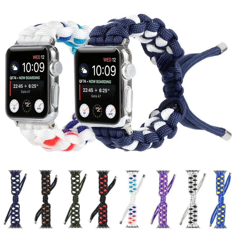 Bracelet de montre en cordon tressé pour parapluie