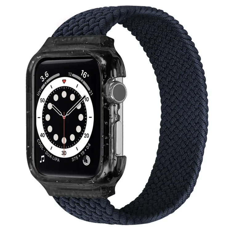 Weave Replacement Wrist Strap Watchbands with Frame For Apple Watch Series 6 & SE & 5 & 4 40mm / 3 & 2 & 1 38mm, 128mm, 135mm, 140mm, 145mm, 150mm, 155mm