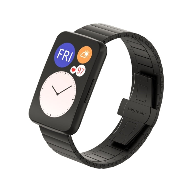 For Huawei Watch Fit Bamboo Joint Metal Replacement Strap Watchband