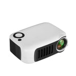 TRANSJEE A2000 Mini projecteur HD numérique de cinéma maison 320x240P 1000 lumens ANSI, Type de prise : Prise US, Type de prise : Prise US (blanc)