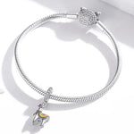 Pendentif mignon Alpaga en argent sterling S925, accessoires de bracelet et collier, mignon Alpaga
