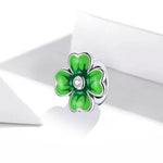 Accessoires de collier bracelet DIY en argent sterling S925, Trèfle chanceux