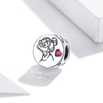 Accessoires de Bracelet Collier Bricolage Perles Fleurs Lettres Argent Sterling S925, Lettres Fleurs
