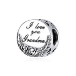 Accessoires de Bracelet Collier Bricolage Perles Fleurs Lettres Argent Sterling S925, Lettres Fleurs