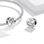 Accessoires de Bracelet Collier Bricolage Perles Fleurs Lettres Argent Sterling S925, Lettres Fleurs