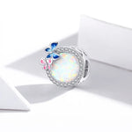 Perles à ressort papillon en argent sterling S925, accessoires de collier bracelet DIY, ressort papillon