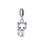 Pendentif chat mignon en argent sterling S925 pour bracelet ou collier, Chat