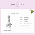 Pendentif paresseux mignon en argent sterling S925, accessoires de bracelet et de collier à faire soi-même, petit paresseux