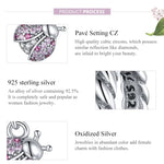 Pendentif Coccinelle en Argent Sterling S925 Accessoires de Bracelet et Collier DIY, Coccinelle