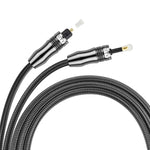 Câble audio optique numérique EMK OD1.0mm Toslink 3,5mm vers Mini Toslink, 1m, 1,5m, 2m, 3m, 5m