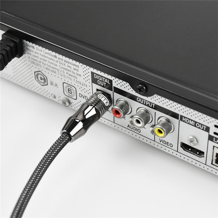 Câble audio optique numérique EMK OD1.0mm Toslink 3,5mm vers Mini Toslink, 1m, 1,5m, 2m, 3m, 5m