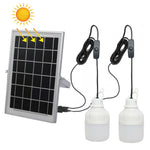 SNF-0092 Lanterne solaire à lumière blanche Ampoule d'éclairage extérieure étanche IP44 LED, système d'éclairage un pour deux, lampe de jardin séparée, 5 m, 10 m