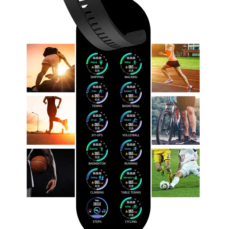 Bracelet connecté W68 avec écran tactile de 1,54 pouce, étanche IP67, compatible avec la surveillance de l'oxygène sanguin, les appels Bluetooth et le suivi de la fréquence cardiaque. Style : bracelet en acier.