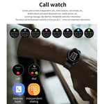 Bracelet connecté W68 avec écran tactile de 1,54 pouce, étanche IP67, compatible avec la surveillance de l'oxygène sanguin, les appels Bluetooth et le suivi de la fréquence cardiaque. Style : bracelet en acier.