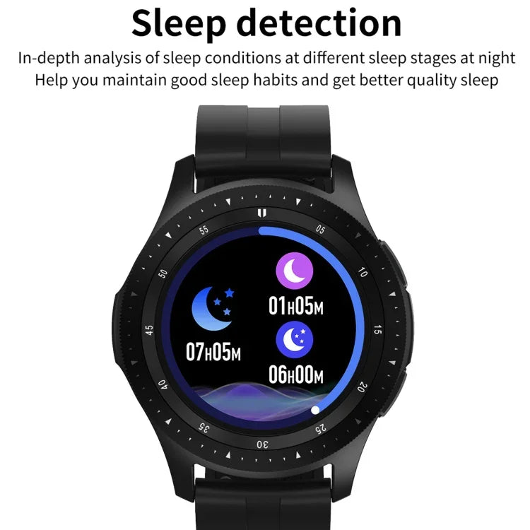 Bracelet connecté W68 avec écran tactile de 1,54 pouce, étanche IP67, compatible avec la surveillance de l'oxygène sanguin, les appels Bluetooth et le suivi de la fréquence cardiaque. Style : bracelet en acier.