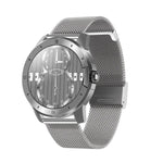 Montre connectée MX12 avec écran couleur IPS de 1,3 pouce, étanche IP68, prend en charge les appels Bluetooth / la surveillance du sommeil / la surveillance de la fréquence cardiaque, bracelet en acier