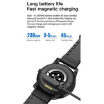 Montre connectée MX12 avec écran couleur IPS de 1,3 pouce, étanche IP68, prend en charge les appels Bluetooth / la surveillance du sommeil / la surveillance de la fréquence cardiaque, bracelet en acier