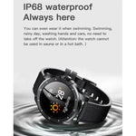 Montre connectée MX12 avec écran couleur IPS de 1,3 pouce, étanche IP68, prend en charge les appels Bluetooth / la surveillance du sommeil / la surveillance de la fréquence cardiaque, bracelet en acier