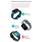 Montre connectée Z15 avec écran tactile de 1,69 pouce, étanche IP67, compatible avec le suivi de la pression artérielle, du sommeil et de la fréquence cardiaque.