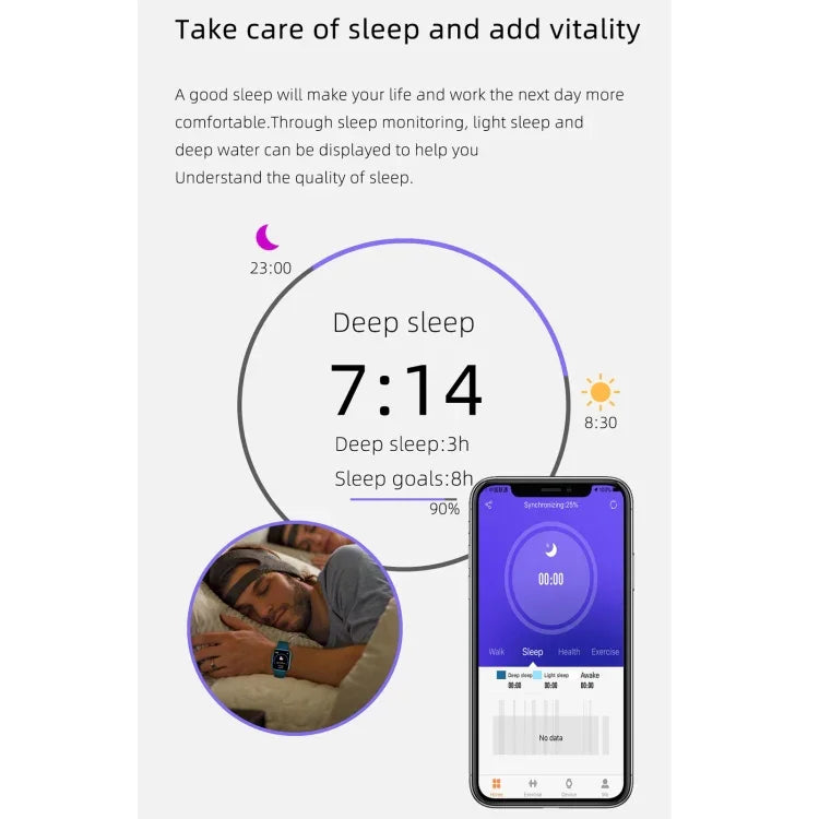 Montre connectée Z15 avec écran tactile de 1,69 pouce, étanche IP67, compatible avec le suivi de la pression artérielle, du sommeil et de la fréquence cardiaque.