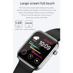Montre connectée Z15 avec écran tactile de 1,69 pouce, étanche IP67, compatible avec le suivi de la pression artérielle, du sommeil et de la fréquence cardiaque.