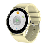 Montre connectée ZL02 avec écran tactile de 1,28 pouce, étanche IP67, prenant en charge la surveillance de la pression artérielle, du sommeil et de la fréquence cardiaque.