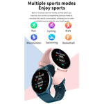 Montre connectée ZL02 avec écran tactile de 1,28 pouce, étanche IP67, prenant en charge la surveillance de la pression artérielle, du sommeil et de la fréquence cardiaque.