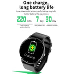 Montre connectée ZL02 avec écran tactile de 1,28 pouce, étanche IP67, prenant en charge la surveillance de la pression artérielle, du sommeil et de la fréquence cardiaque.