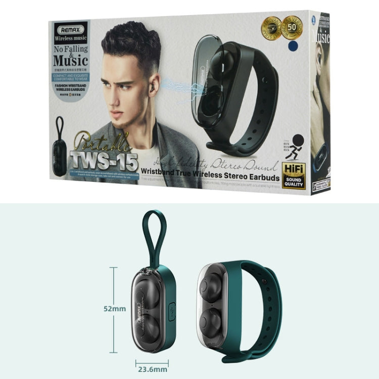 Écouteurs Stéréo sans Fil Véritables de Style Bracelet Portable Bluetooth 5.0 Remax Proda TWS-15