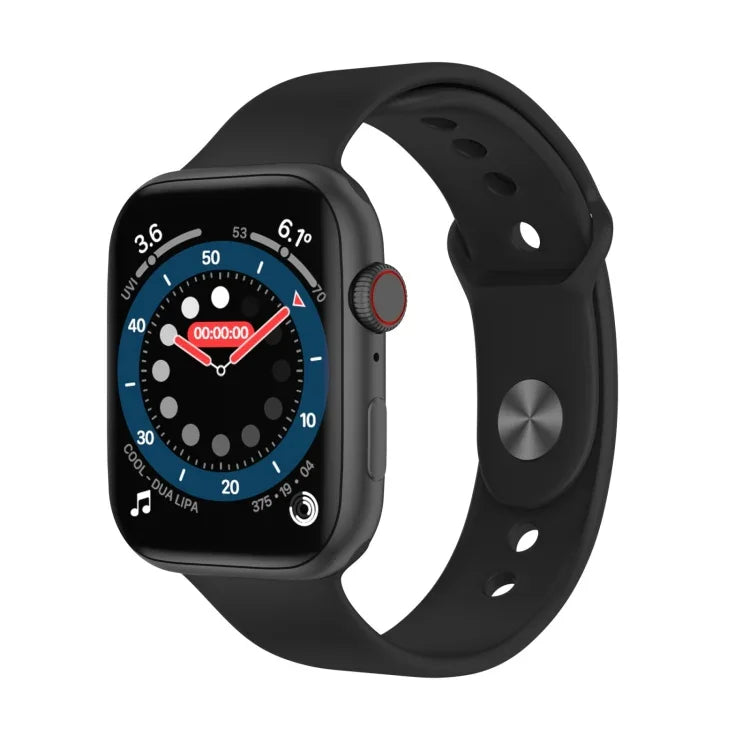 Montre connectée DW35PRO avec écran couleur de 1,75 pouce, étanche IPX7, compatible Bluetooth (répondre/rejeter les appels), suivi du sommeil et de la fréquence cardiaque, bracelet en silicone.