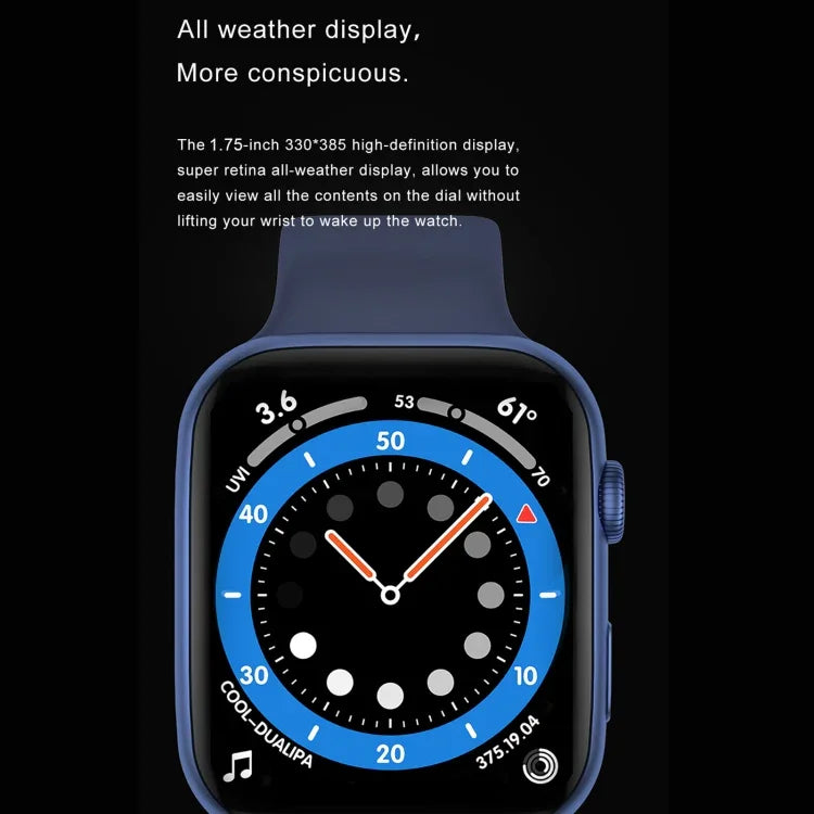 Montre connectée DW35PRO avec écran couleur de 1,75 pouce, étanche IPX7, compatible Bluetooth (répondre/rejeter les appels), suivi du sommeil et de la fréquence cardiaque, bracelet en acier.