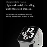 Montre connectée DW35PRO avec écran couleur de 1,75 pouce, étanche IPX7, compatible Bluetooth (répondre/rejeter les appels), suivi du sommeil et de la fréquence cardiaque, bracelet en acier.