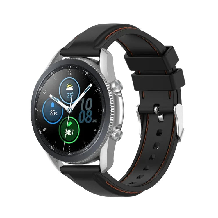 Bracelet de rechange en silicone de 22mm, Pour Samsung Galaxy Watch 3 45mm / Gear S3