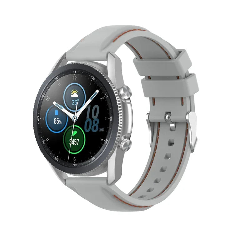 Bracelet de rechange en silicone de 22mm, Pour Samsung Galaxy Watch 3 45mm / Gear S3
