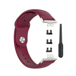 For Huawei Watch Fit 18mm Back Buckle Style Silicone Solid Color Replacement Strap Watchband, EDA001311001A, EDA001311001B, EDA001311001C, EDA001311001D, EDA001311001E, EDA001311001F, EDA001311001G, EDA001311001H, EDA001311001I, EDA001311001J