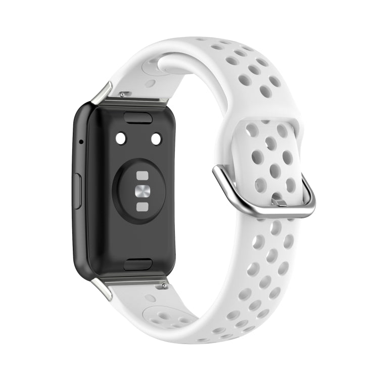 For Huawei Watch Fit 18mm Sport Style Silicone Solid Color Replacement Strap Watchband