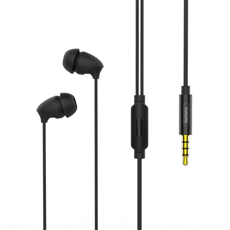 Écouteurs intra-auriculaires stéréo REMAX RM-588 avec commande filaire et microphone et prise en charge des appels mains libres