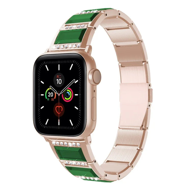 Bracelet en acier bicolore XingYao Series, pour Apple Watch Series 8&7 41mm / SE 2&6&SE&5&4 40mm / 3&2&1 38mm, pour Apple Watch Series 7 41mm / & 6 & SE & 5 & 4 40mm, pour Apple Watch Ultra 49mm / Series 8&7 45mm / SE 2&6&SE&5&4 44mm / 3&2&1 42mm