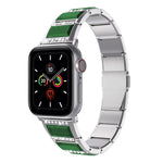 Bracelet en acier bicolore XingYao Series, pour Apple Watch Series 8&7 41mm / SE 2&6&SE&5&4 40mm / 3&2&1 38mm, pour Apple Watch Series 7 41mm / & 6 & SE & 5 & 4 40mm, pour Apple Watch Ultra 49mm / Series 8&7 45mm / SE 2&6&SE&5&4 44mm / 3&2&1 42mm