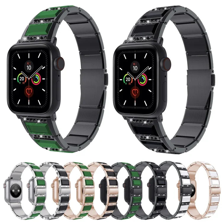 Bracelet en acier bicolore XingYao Series, pour Apple Watch Series 8&7 41mm / SE 2&6&SE&5&4 40mm / 3&2&1 38mm, pour Apple Watch Series 7 41mm / & 6 & SE & 5 & 4 40mm, pour Apple Watch Ultra 49mm / Series 8&7 45mm / SE 2&6&SE&5&4 44mm / 3&2&1 42mm
