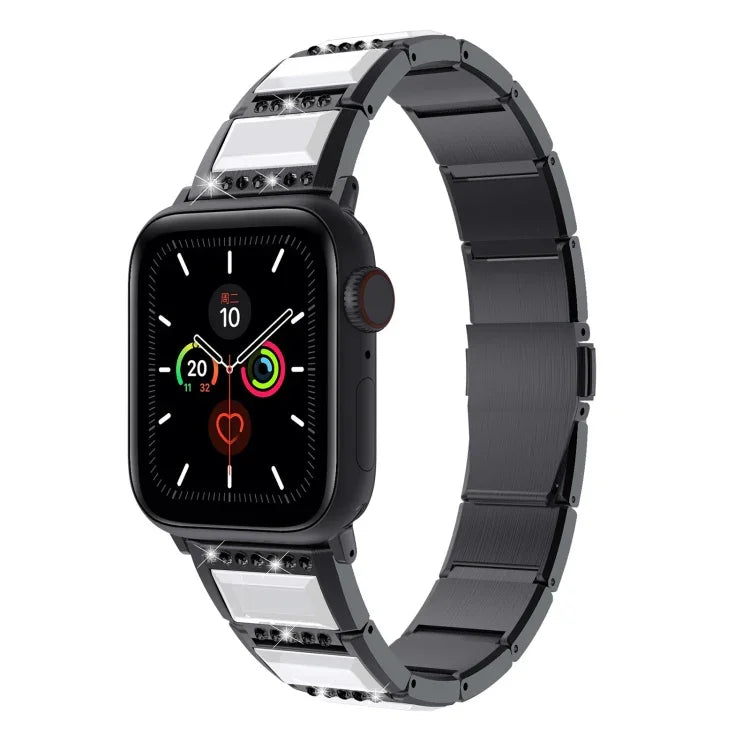 Bracelet en acier bicolore XingYao Series, pour Apple Watch Series 8&7 41mm / SE 2&6&SE&5&4 40mm / 3&2&1 38mm, pour Apple Watch Series 7 41mm / & 6 & SE & 5 & 4 40mm, pour Apple Watch Ultra 49mm / Series 8&7 45mm / SE 2&6&SE&5&4 44mm / 3&2&1 42mm